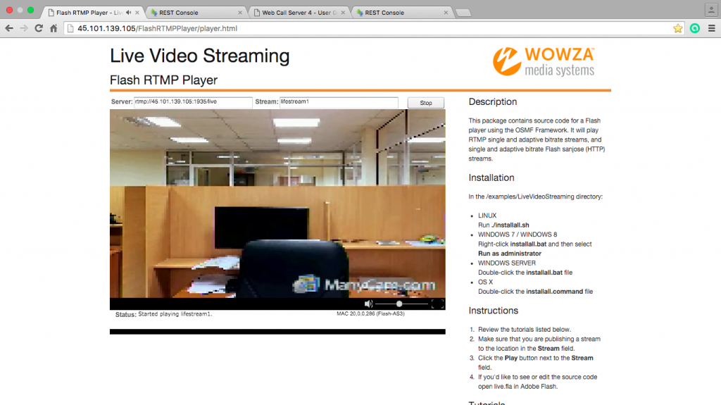 stream in meeting room of zoom.us