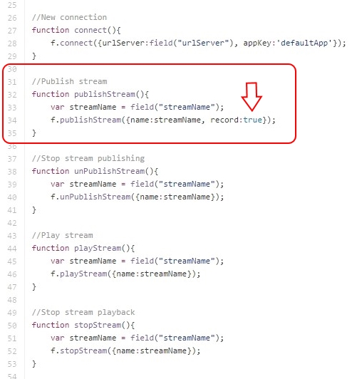 embedded-code-stream-recording