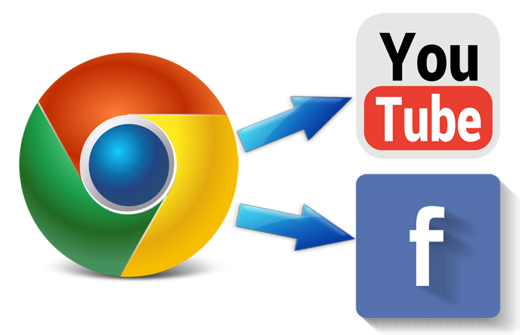 Video stream from web page to facebook youtube