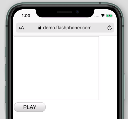 Player before playing stream safari ios Websocket Canvas WSPlayer