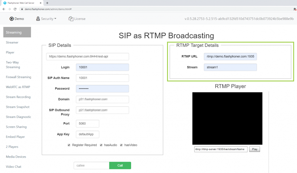 rtmp server vlc