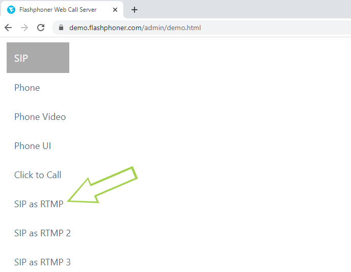 sip as rtmp testing RTMP Target Details SIP RTMP WCS Stream Player