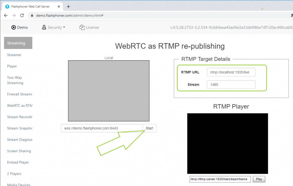 linux easy rtmp server