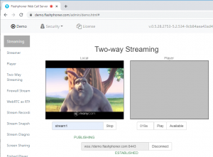 stream player with web browser