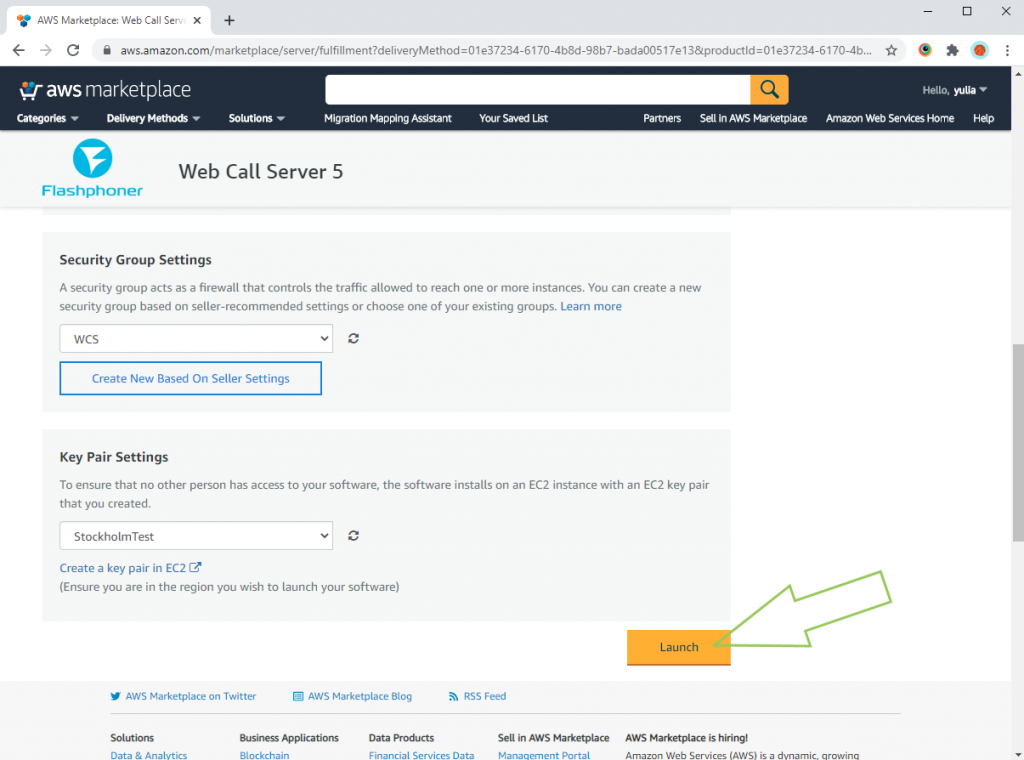 Launch-Web-Call-Server-Amazon-EC2-Support_WCS_Amazon_AWS_Marketplace