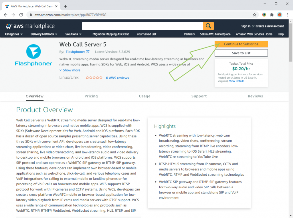 Web-Call-Server-Amazon-EC2-Support_WCS_Amazon_AWS_Marketplace
