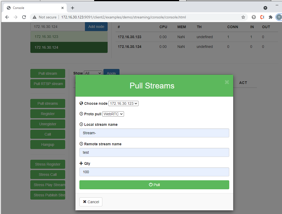 pull-streams-WCS-WebRTC-stream-recordind-AWS-RESTApi-WebSocket